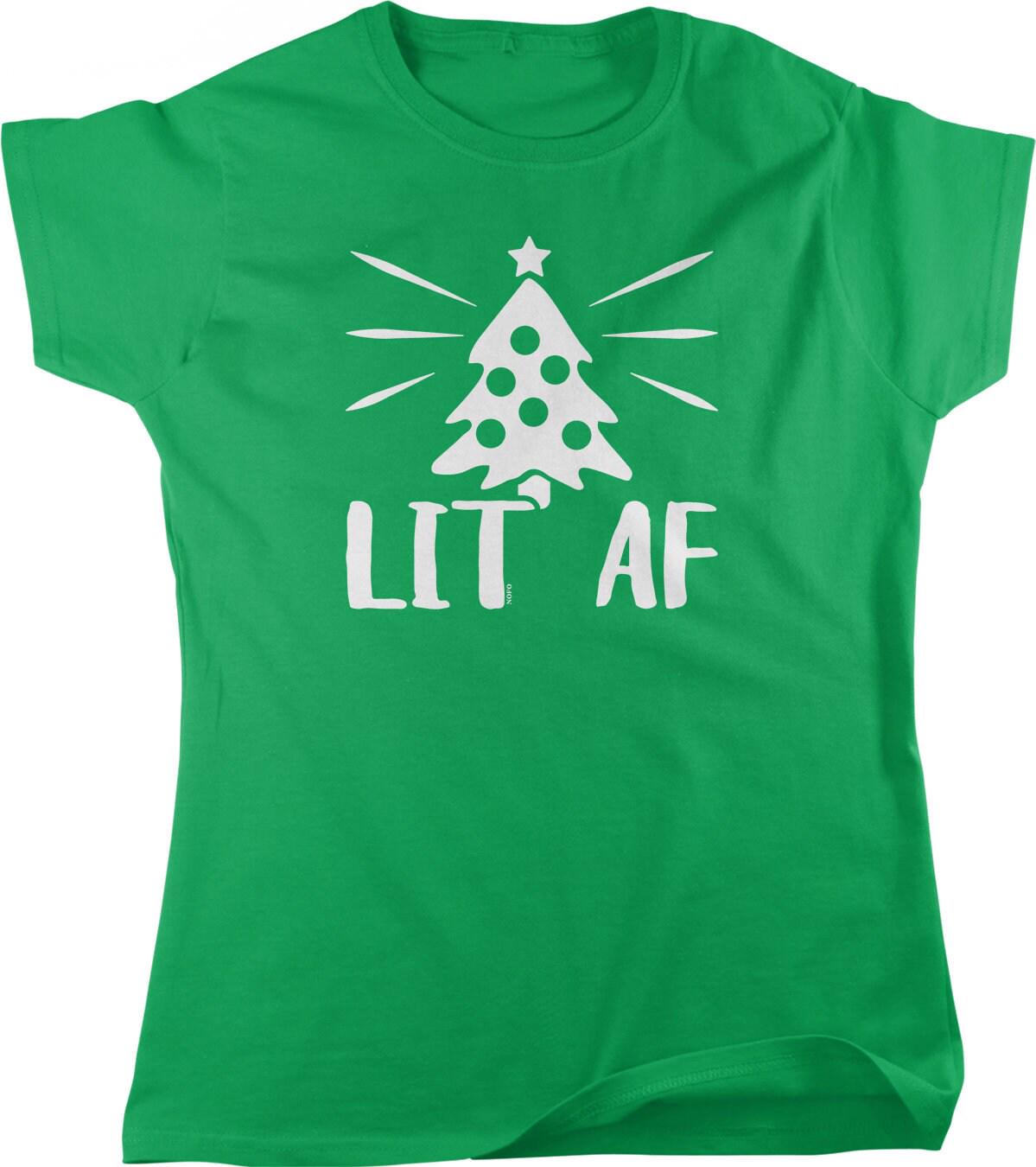 Christmas Tree T-Shirt - Cozy Cotton Holiday Women's Tee | Full Cut, Machine Washable