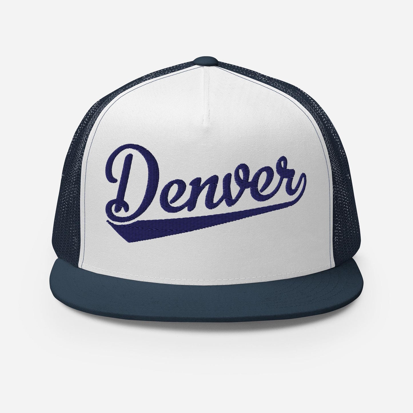 Denver Snapback Hat – 6 Panel Snapback Trucker Hat With Breathable Mesh