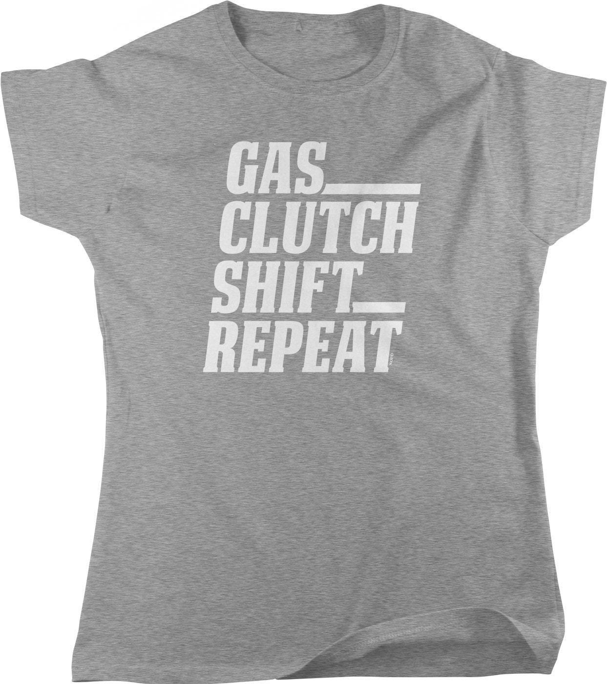 Women's Street Racing Shirt - Gas Clutch Tee | Full Cut Cotton Top