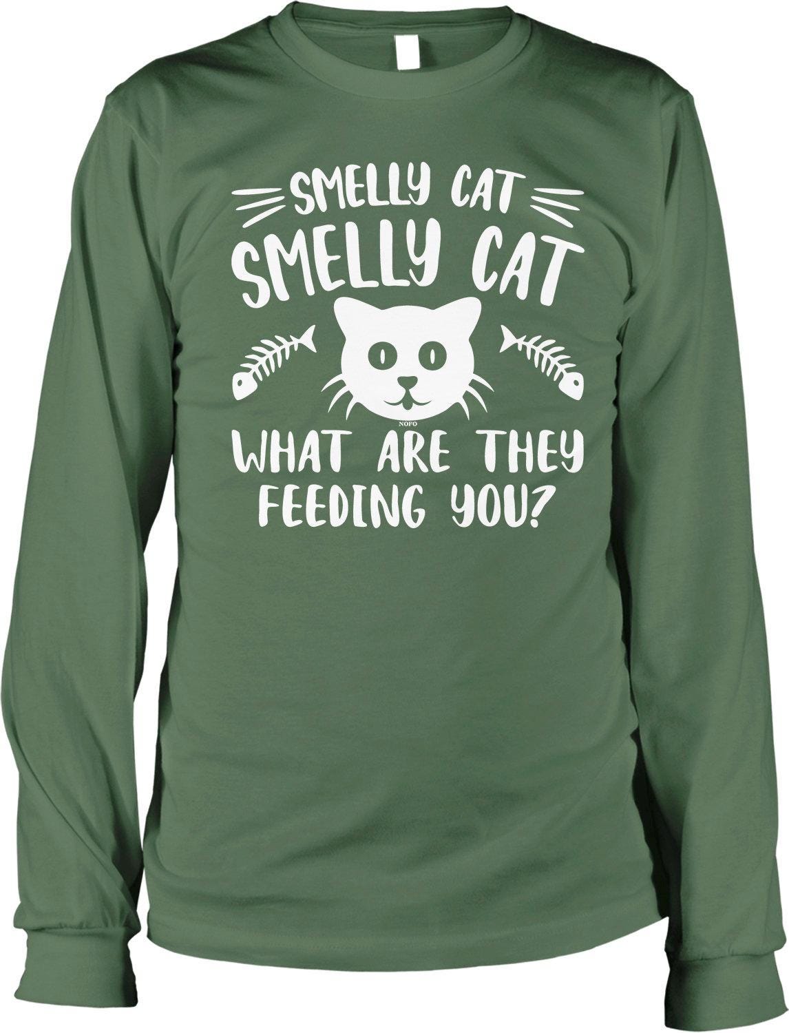 Smelly Cat Shirt – Men's Long Sleeve Soft Cotton TV Sitcom Merchandise Tee