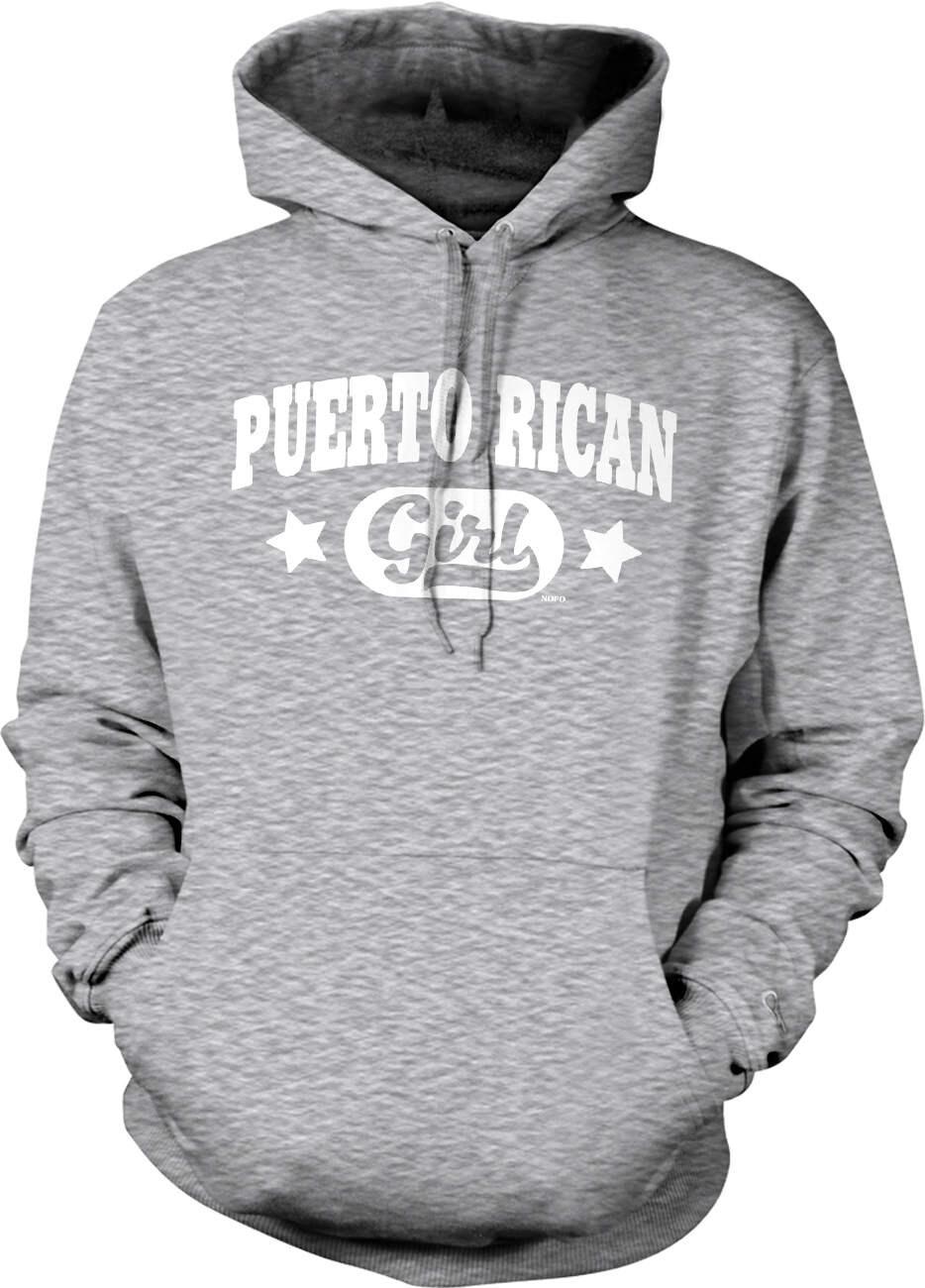 Puerto Rican Girl Hoodie – Soft Cotton Blend Hooded Sweatshirt With Pouch Pocket