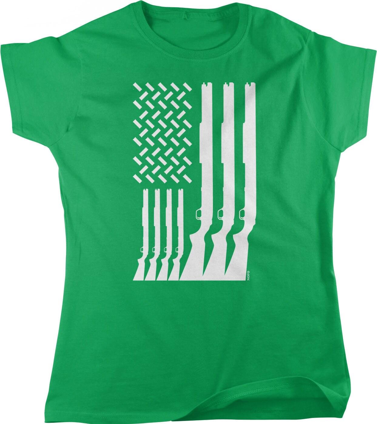 American Flag T-Shirt – Women's Patriotic Shirt With Flag Graphic & Comfort Fit Tee