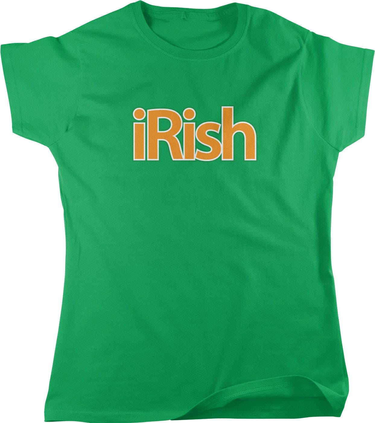 Irish Luck T-Shirt - Women's St Patricks Tee | Clover Shamrock Shirt, Pre Shrunk Cotton