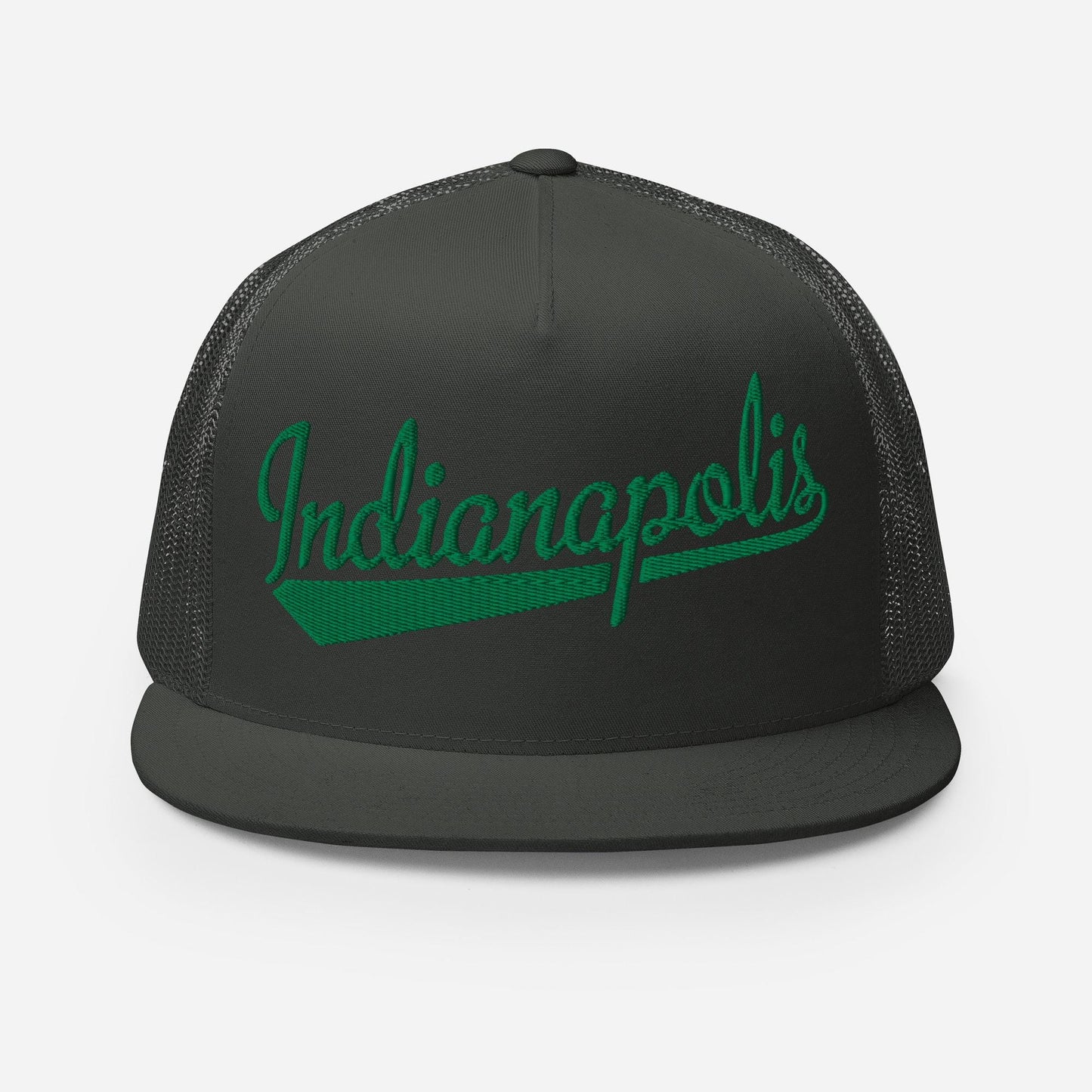 Indianapolis Snapback Trucker Hat - Five Panel Cap With Mesh Back & Flat Bill Snapback