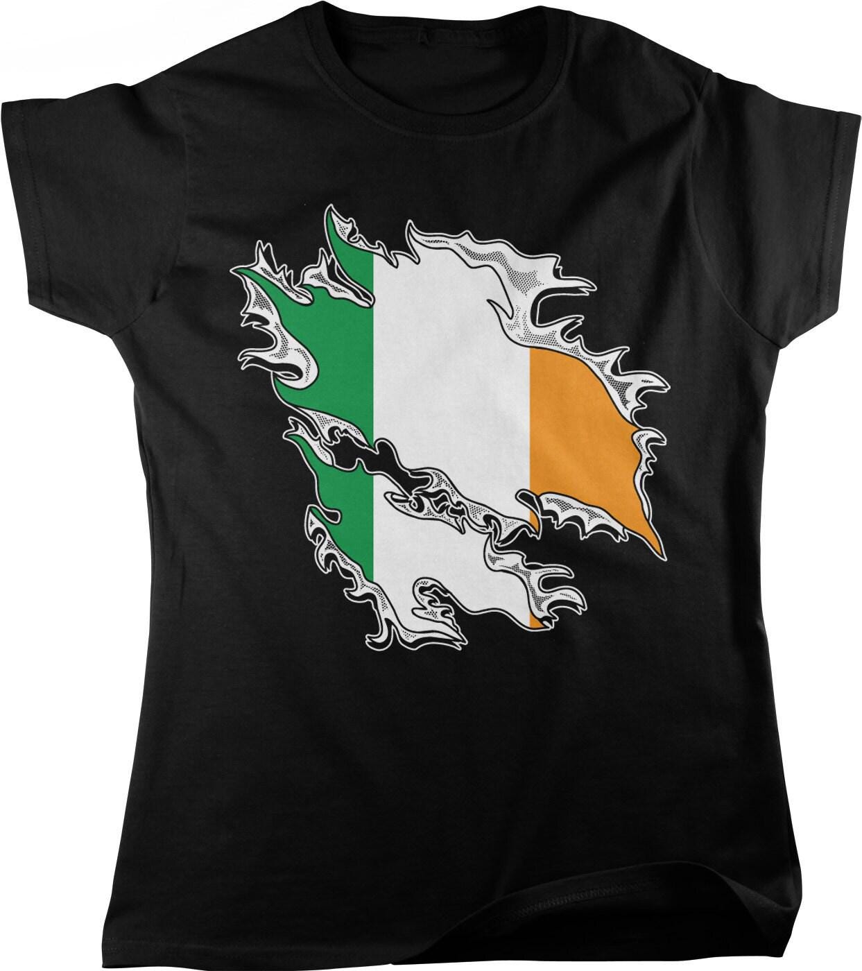 Irish Flag Women's Tee - Lucky Clover Design | St Patrick's Day Shirt
