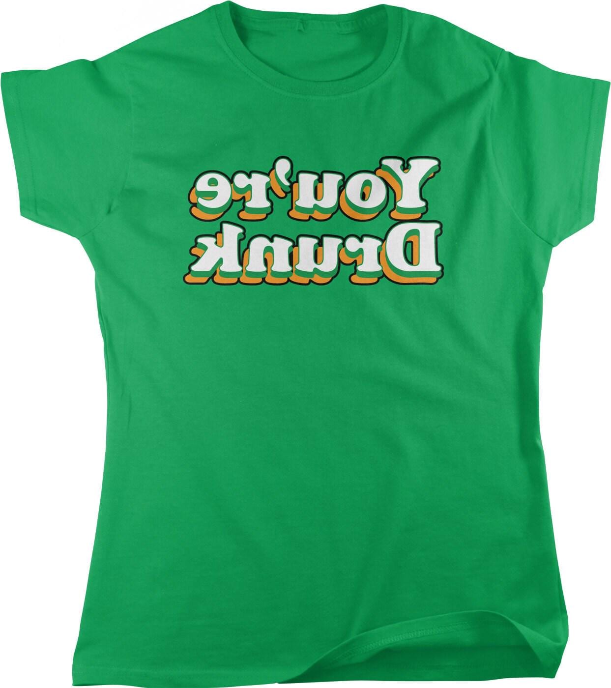 St Patricks Day Shirt - Women's Irish Beer Crawl Tee With Shamrock Graphic