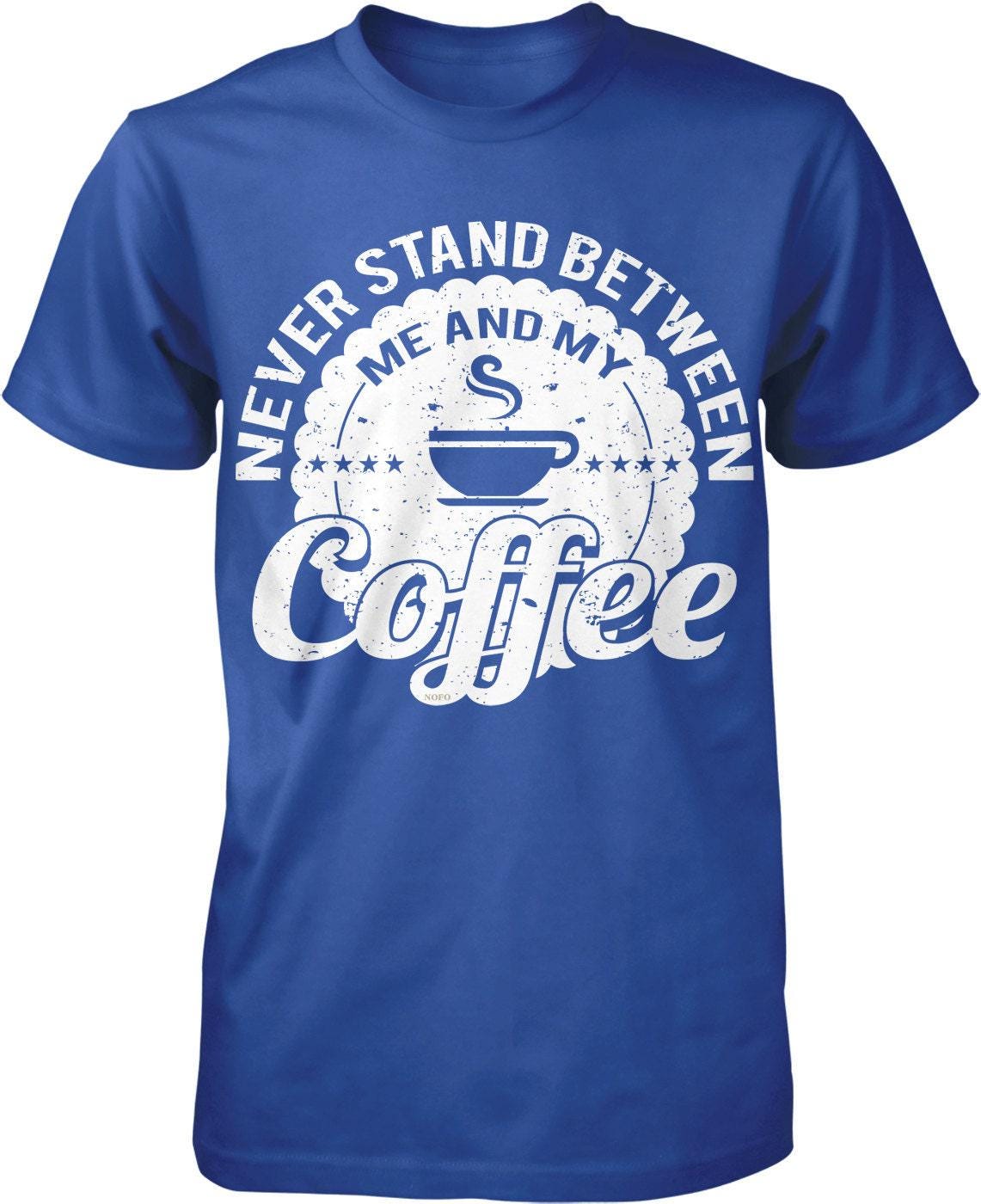 Coffee Men's T-Shirt – Durable Pre Shrunk Cotton Tee with Relaxed Fit & Taped Neck Seams