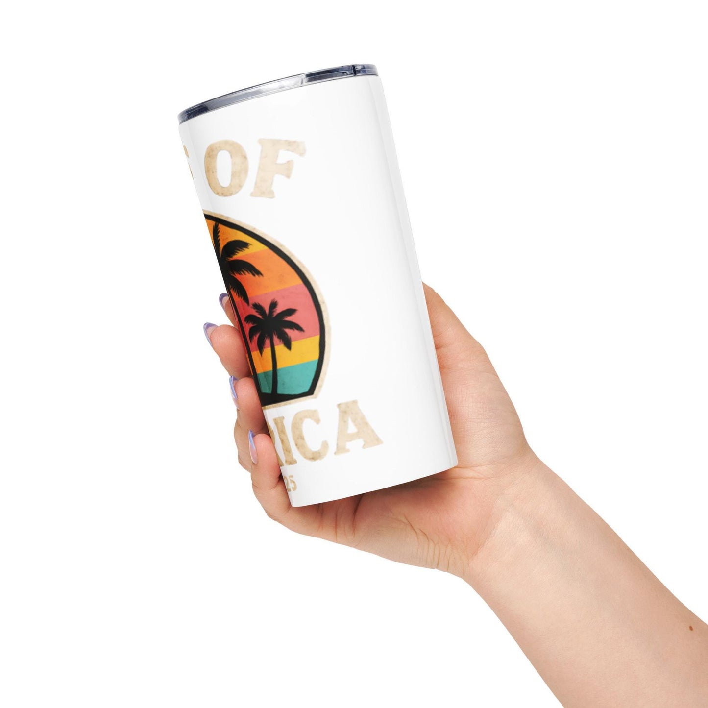 gulf of america est. 2025 maga Tapered stainless steel tumbler