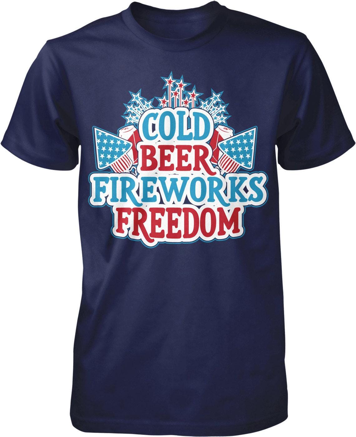 Independence Day T-Shirt - USA Patriotic Shirt | July 4th Shirt with Cotton Crew Neck