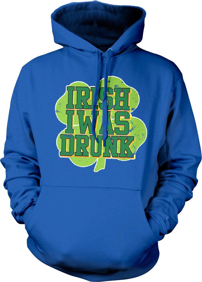 Irish Beer Hoodie - Shamrock Clover Unisex Sweatshirt | Cozy Cotton Blend