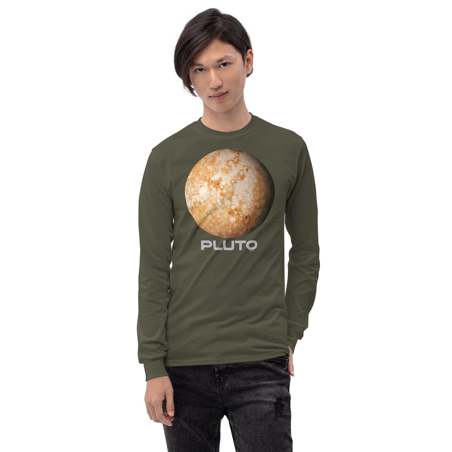 Planet Pluto Men’s Long Sleeve Shirt