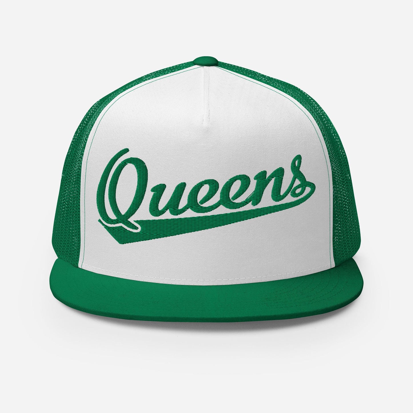 Queens Snapback Trucker Hat – Five Panel Urban Streetwear Hat With Breathable Mesh Back