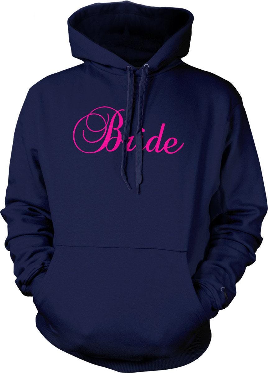 Pink Bride Sweatshirt – Cozy Bachelorette Party Hoodie With Pouch Pocket