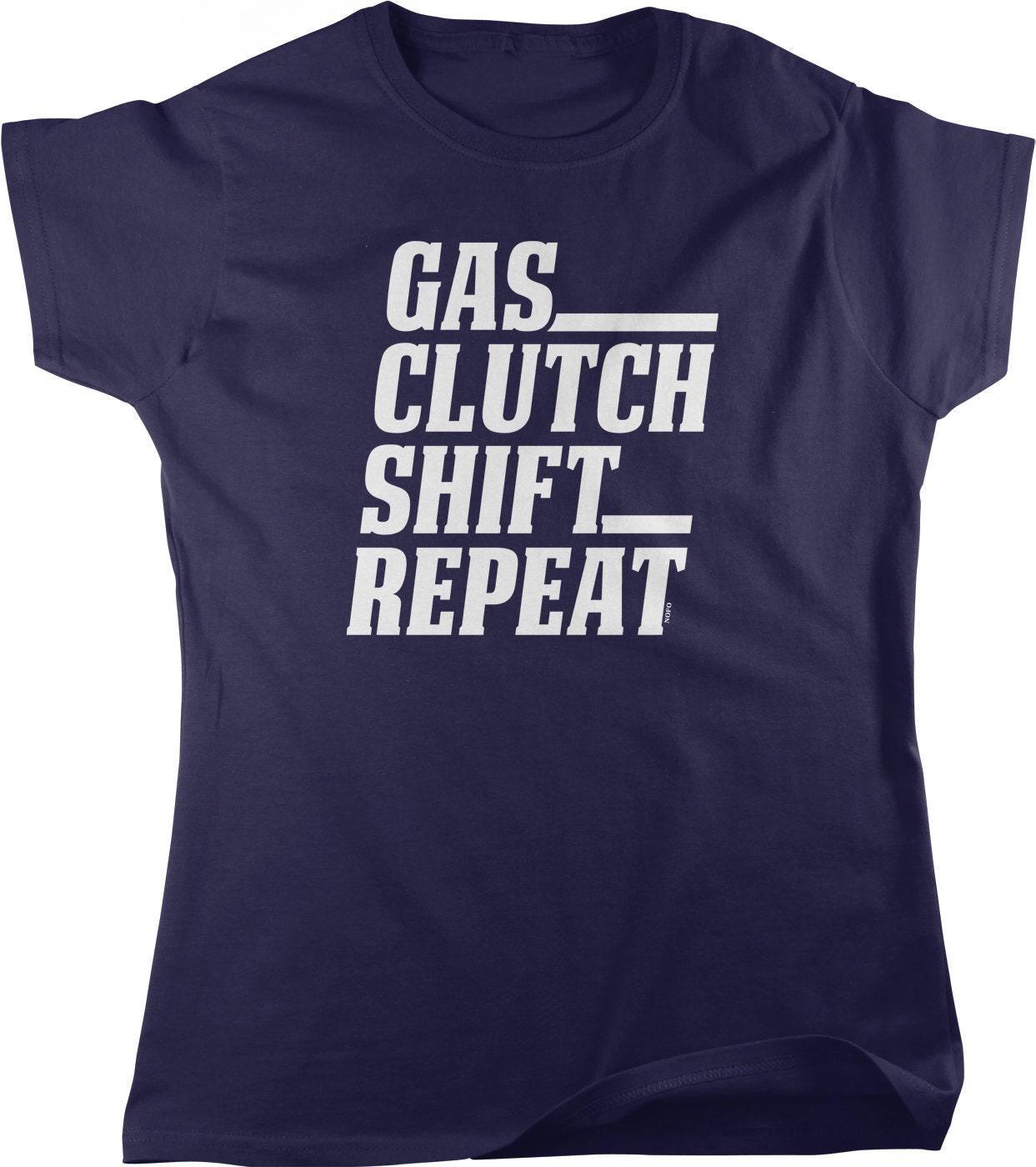 Women's Street Racing Shirt - Gas Clutch Tee | Full Cut Cotton Top