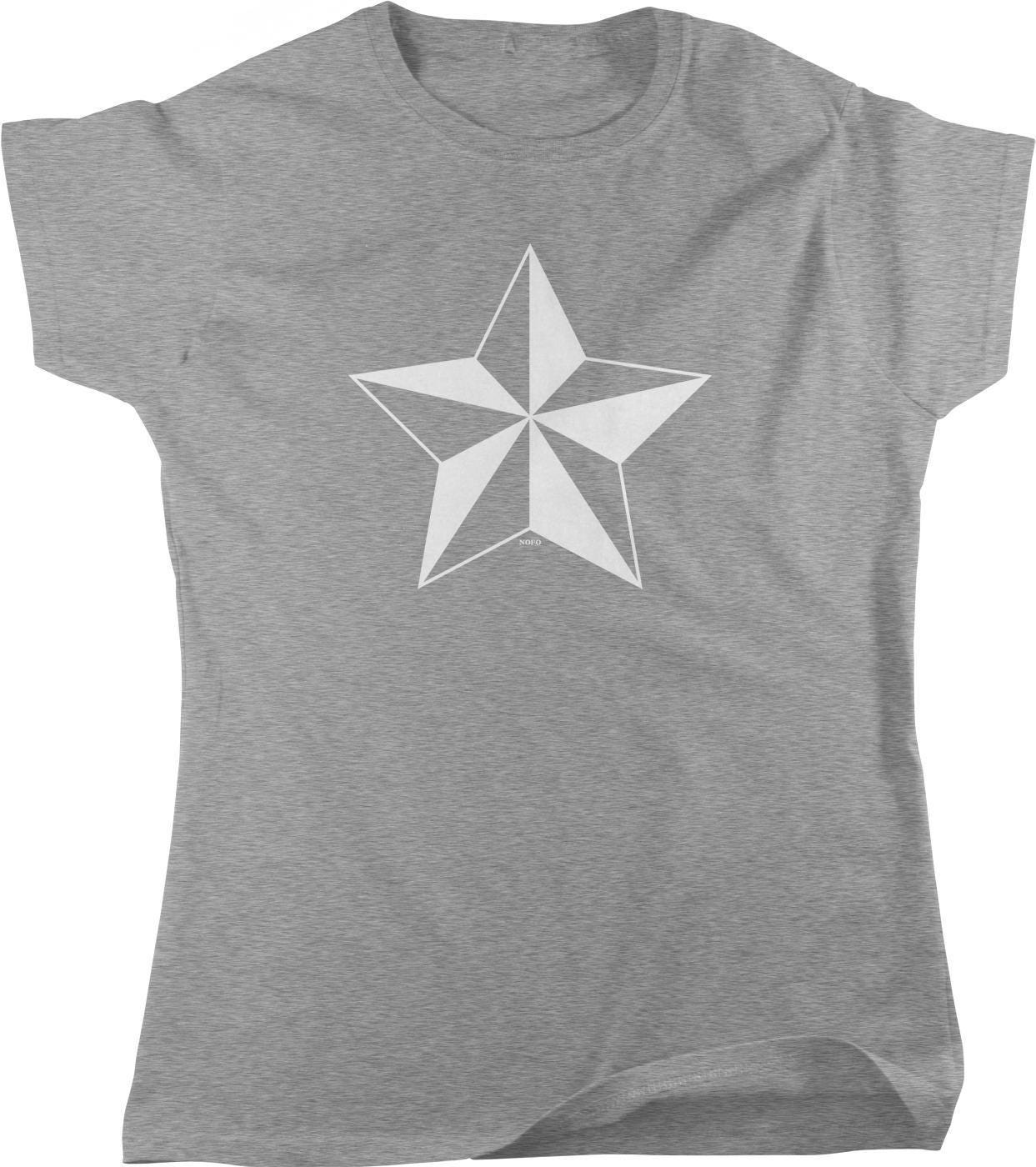 Women's Nautical Star Tee – Cotton Summer Top | Soft Breathable Marine Style Shirt