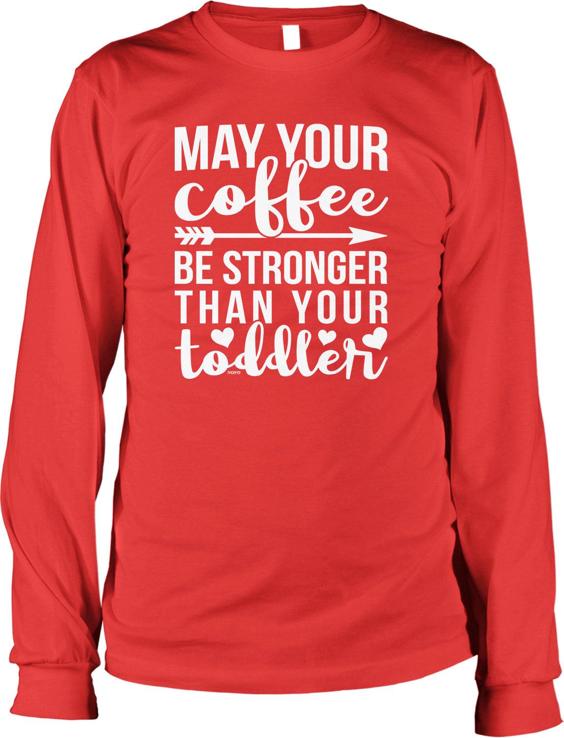 Long Sleeve Shirt - Casual Coffee Shirt With Pre Shrunk Cotton & Taped Neck