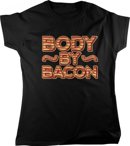 Women's Bacon T-Shirt - Soft Cotton Shirt | Tee, Full Cut Casual Wear