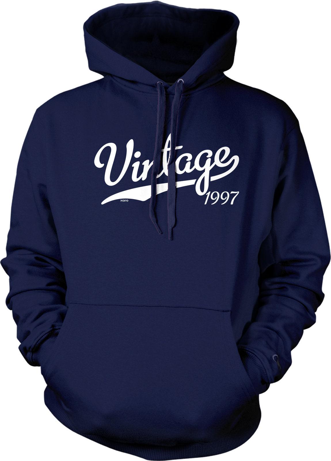 Vintage Hooded Sweatshirt - Retro 1997 Style Hoodie With Soft Durable Fabric & Double Ply Hood