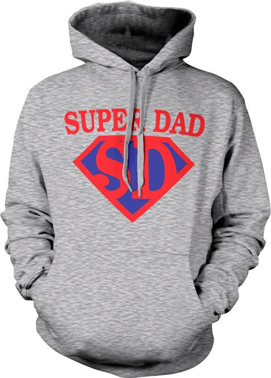 Super Dad Hoodie - Comfortable Mens Hoodie With Double Ply Hood & Pouch Pocket