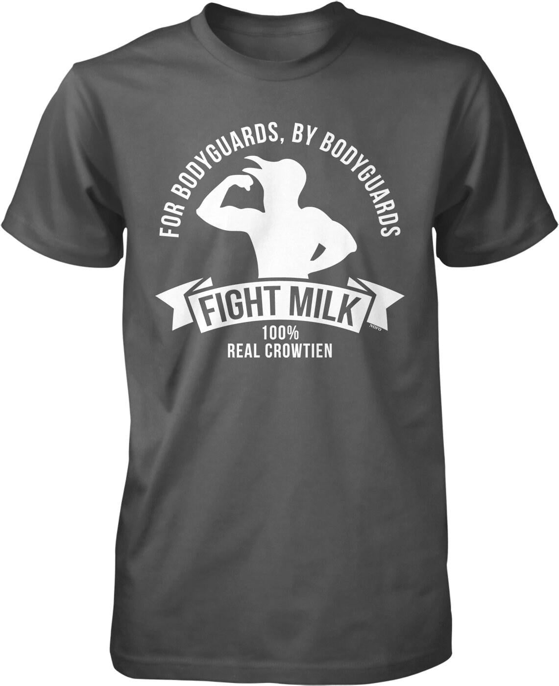 Fight Milk T-shirt – Men’s Graphic Tee with Pre-Shrunk Cotton, Durable Casual Shirt