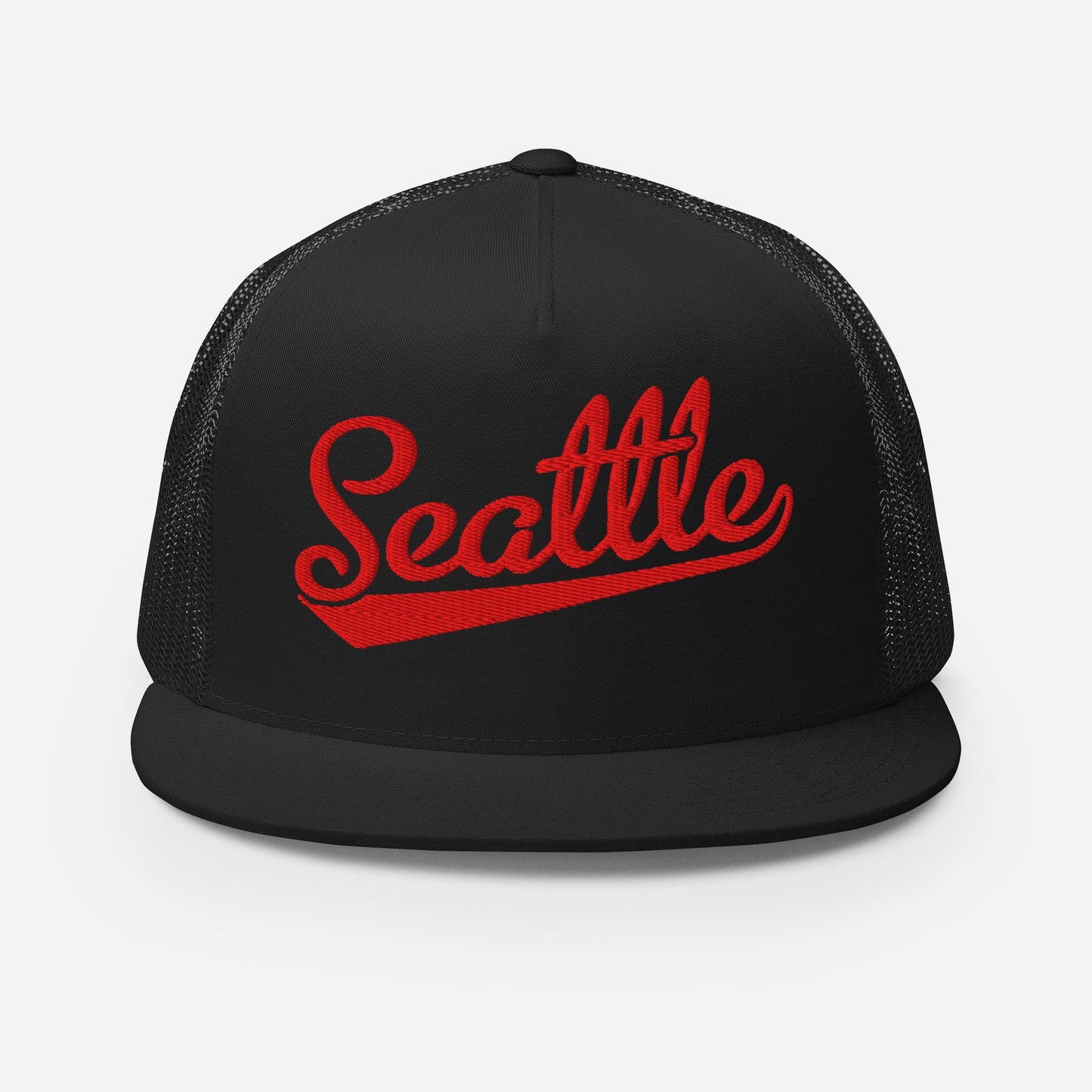 Seattle Baseball Cap - Snapback Trucker Hat With Breathable Cotton Panel