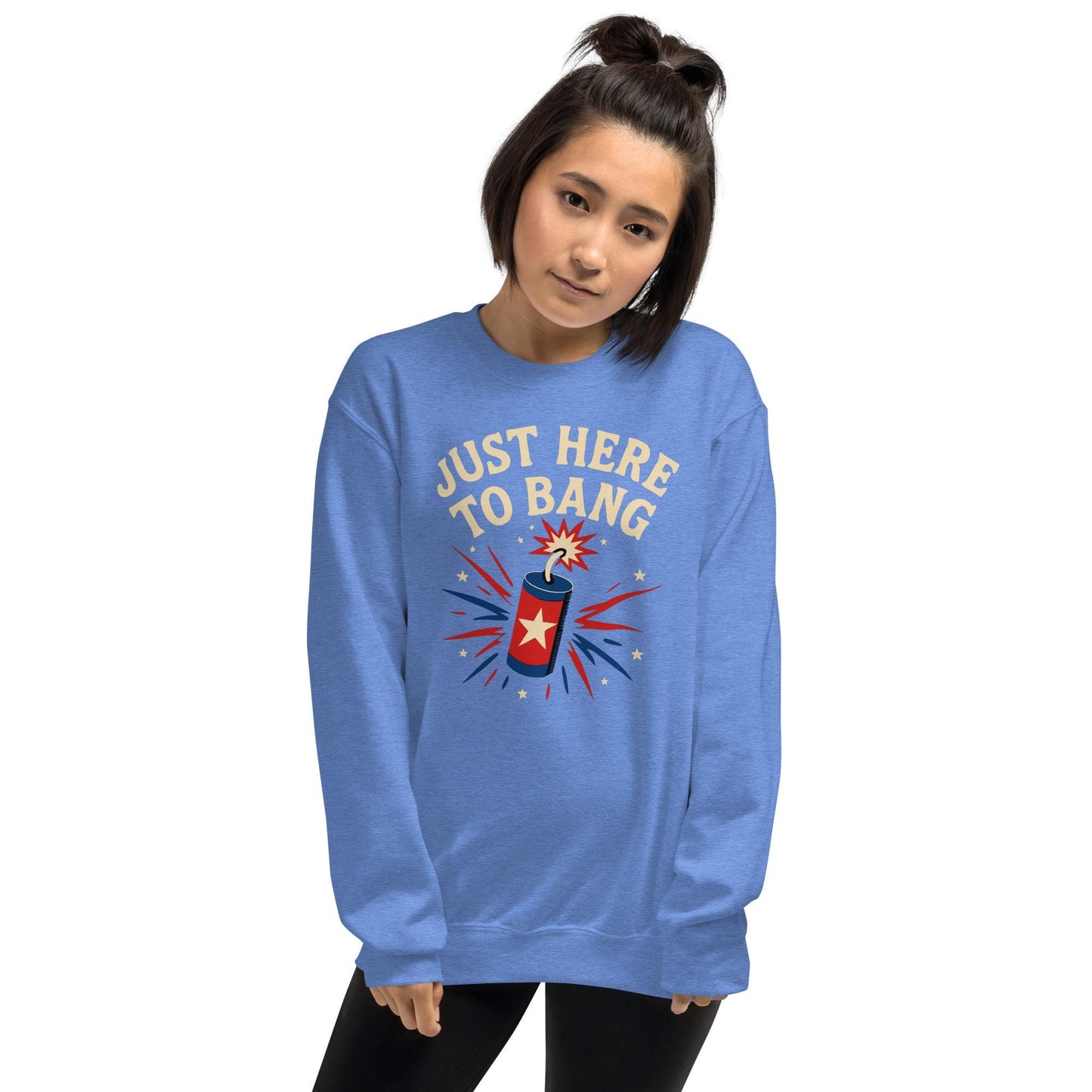 just here to bank july 4th bbq gear Unisex Sweatshirt