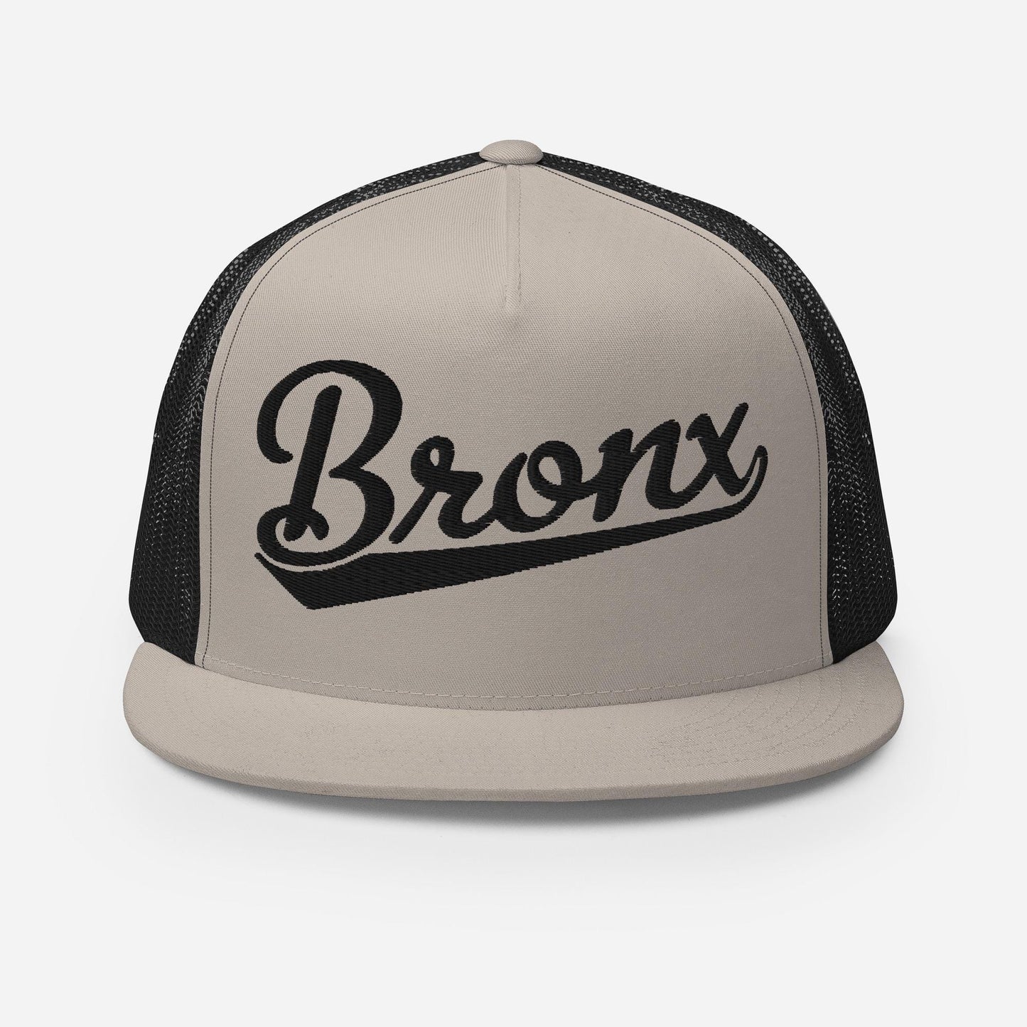 Bronx Snapback Trucker Hat – Five Panel Flat Bill Cap With Mesh Back & Adjustable Closure